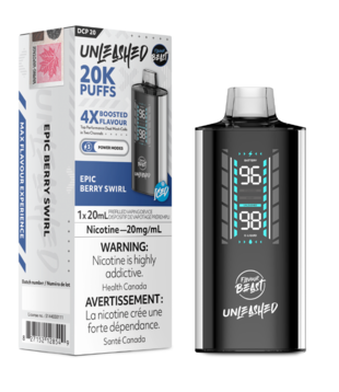 Epic Berry Swirl Ice Flavour Beast Unleashed 20000 Rechargeable Disposable