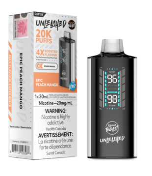 Epic Peach Mango Ice Flavour Beast Unleashed 20000 Rechargeable Disposable