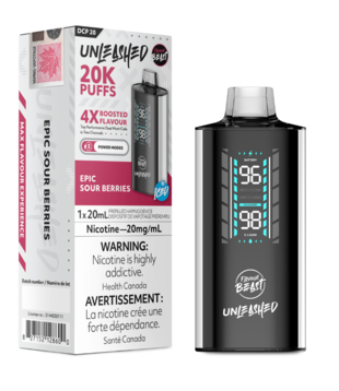 Epic Sour Berries Ice Flavour Beast Unleashed 20000 Rechargeable Disposable