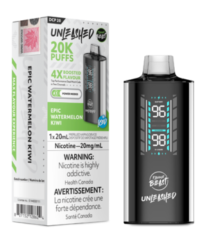 Epic Watermelon Kiwi Ice Flavour Beast Unleashed 20000 Rechargeable Disposable