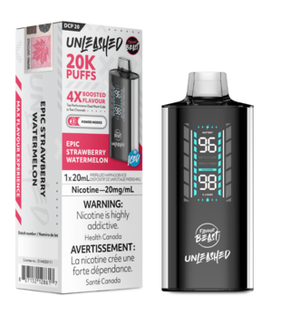 Epic Watermelon Strawberry Ice Flavour Beast Unleashed 20000 Rechargeable Disposable