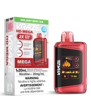 Holiday Mint Ice Kraze HD Mega 20000 Rechargeable Disposable