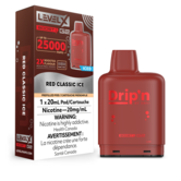 Red Classic Ice  Drip’N Level X Boost G2 25000 Disposable Vape Pod