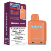 Peach Blue Razz Ice Drip’N Level X Boost  G2 25000 Disposable Vape Pod