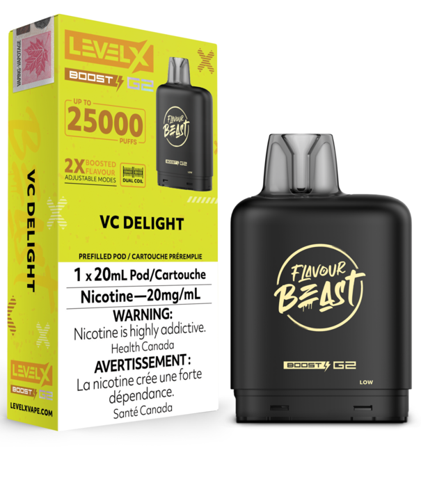 Flavour Beast VC Delight Flavour Beast Level X Boost G2 25000 Disposable Vape Pod