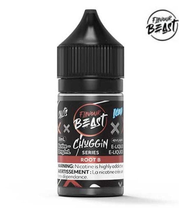 Flavour Beast Root B Ice Flavour Beast Chuggin’ 30ml Nic Salt E-liqid