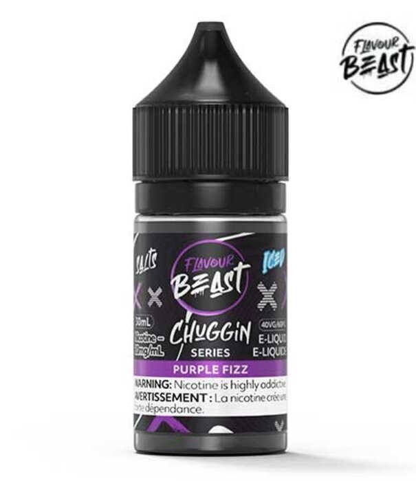 Flavour Beast Purple Fizz Ice Flavour Beast Chuggin’ Nic Salt 30ml E-liqud