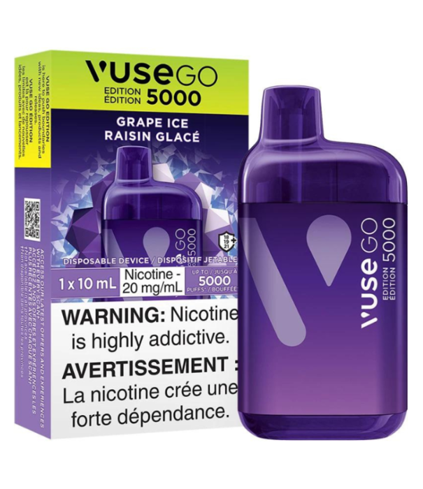 Vuse Grape Ice 20mg Vuse Go 5000 Rechargeable Disposable