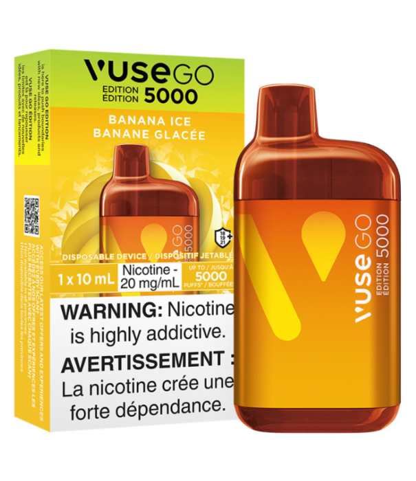 Vuse Banana Ice 20mg Vuse Go 5000 Rechargeable Disposable