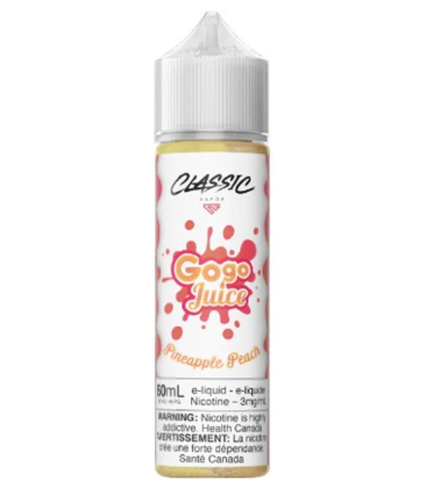 gogo Pineapple Peach 6mg GoGo 60ml Freebase E-liquid 60/40