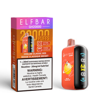 Chilled Classic Red Elf Bar GH20000 Rechargeable Disposable