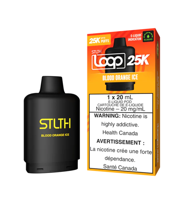 STLTH Blood Orange Ice STLTH Loop 25K Disposable Vape Pod