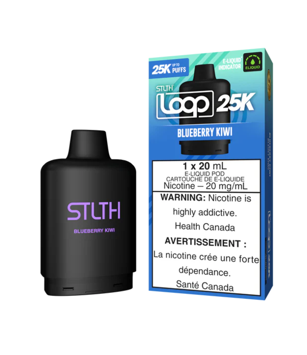 STLTH Blueberry Kiwi STLTH Loop 25K Disposable Vape Pod