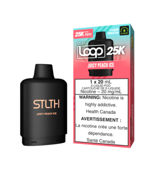Juicy Peach Ice STLTH Loop 25K Disposable Vape Pod