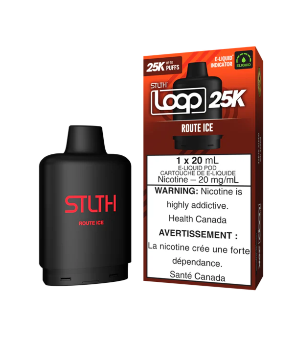 STLTH Route Ice STLTH Loop 25K Disposable Vape Pod