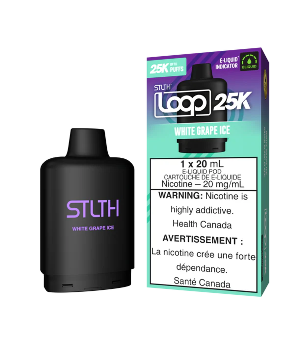 STLTH White Grape Ice STLTH Loop 25K Disposable Vape Pod
