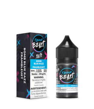 Bomb Blue Razz 20mg Flavour Beast Salt Nic 30ml E-liquid