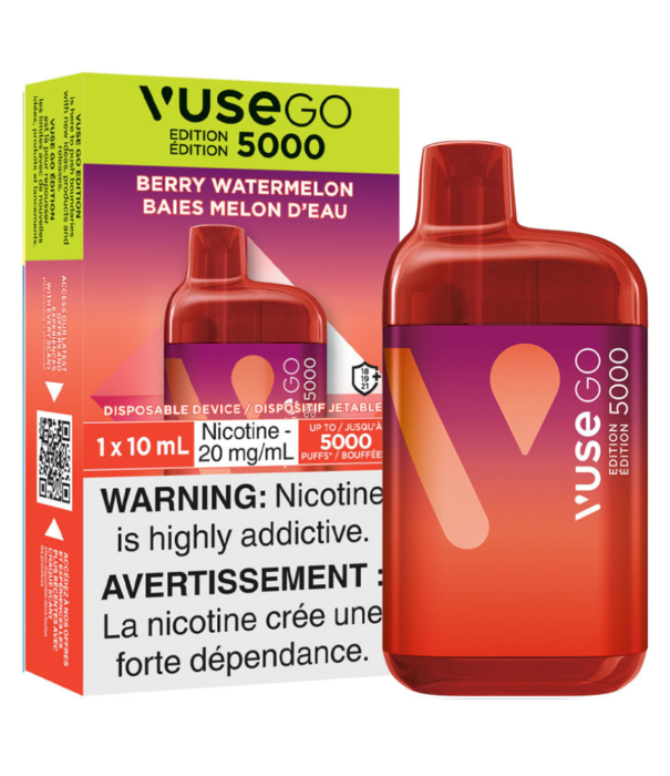 Vuse Berry Watermelon 20mg Vuse Go 5000 Rechargeable Disposable