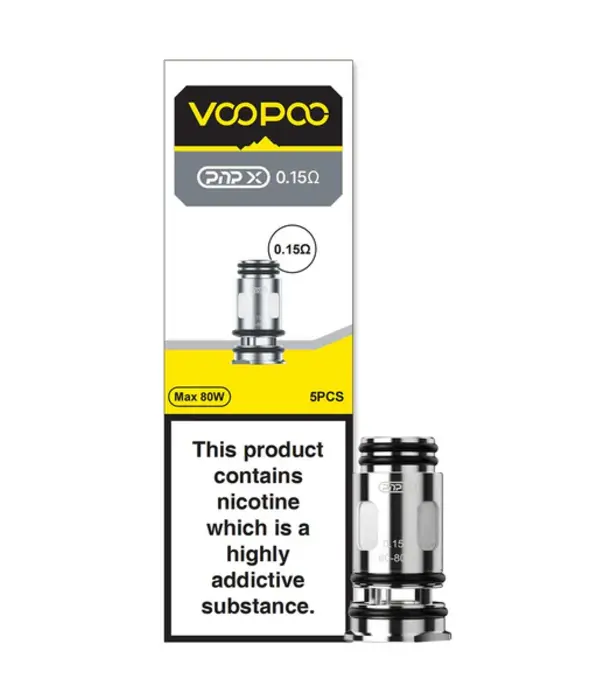Voopoo PNP-X 0.15ohm 80w max coil 5pk