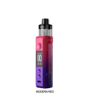Modern Red Voopoo Drag X2 80w Open Pod  Kit