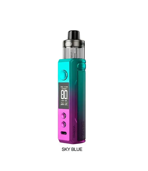 Sky Blue Voopoo Drag X2 80w Open Pod  Kit