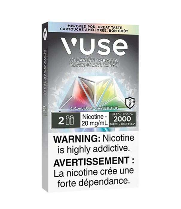 Vuse Clear Ice Tobacco 20mg Vuse Pod 1 Pack