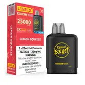 Lemon Squeeze Ice Flavour Beast Level X 25000 Disposable Vape Pod