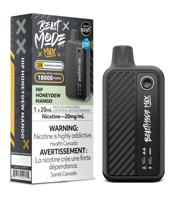 Flavour Beast Hip Honeydew Mango Ice Flavour Beast Level X 25000 Disposable Vape Pod