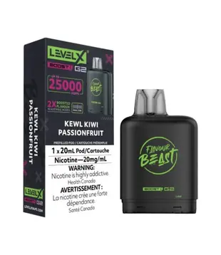 Kewl Kiwi Passionfruit Flavour Beast Level X 25000 Disposable Vape Pod