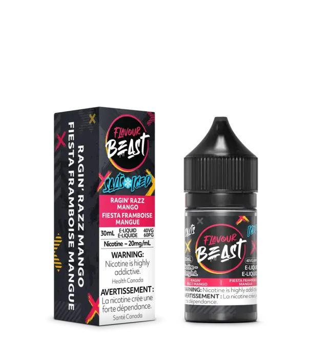Flavour Beast Ragin Razz Mango Ice 20mg Flavour Beast Nic Salt 60ml E-liquid