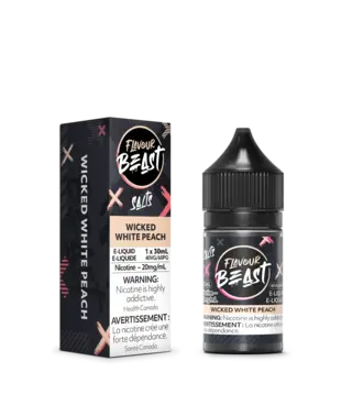 Wicked White Peach 20mg Flavour Beast Nic Salt 60ml E-liquid