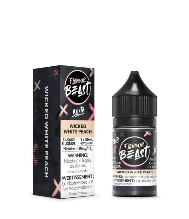 Flavour Beast Wicked White Peach 20mg Flavour Beast Nic Salt 60ml E-liquid