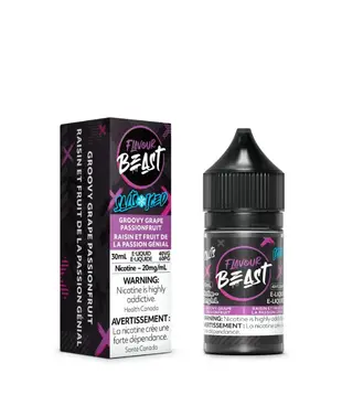 Groovy Grape Passionfruit Ice 20mg Flavour Beast Nic Salt 60ml E-liquid