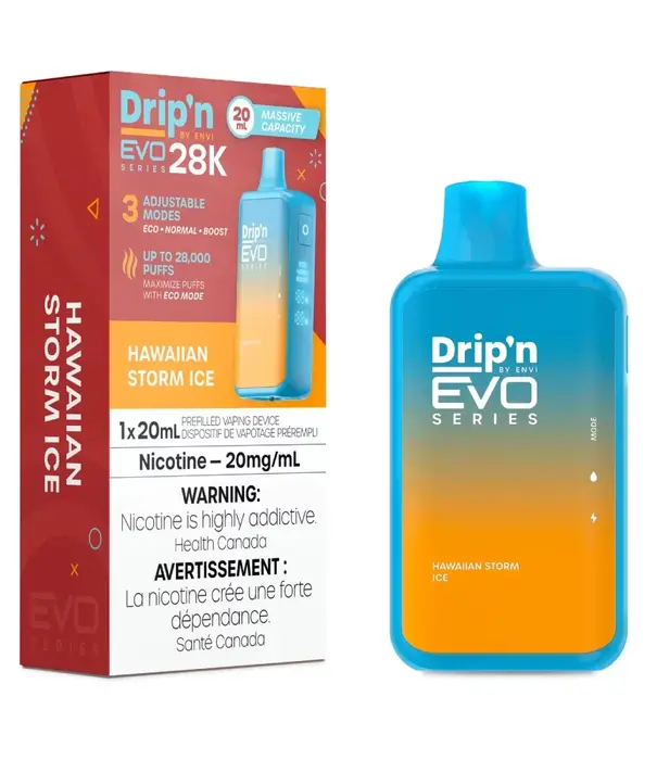 Envi Hawaiian Storm Ice Envi Drip’N EVO 28000 Rechargeable Disposable