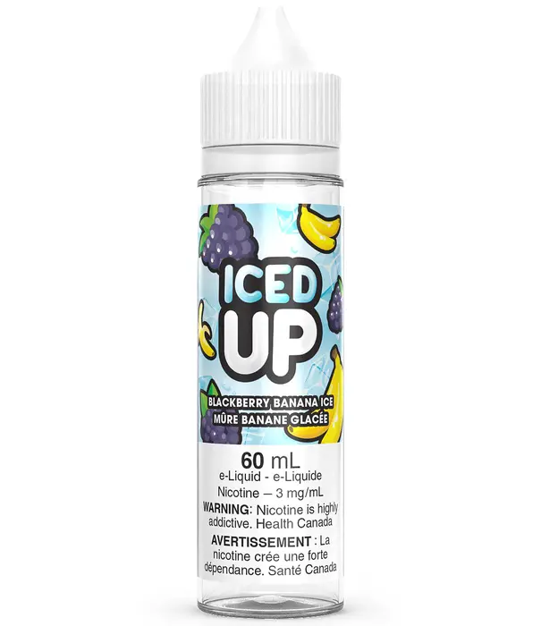 Iced Up Blackberry Banana 3mg Iced Up 60ml Freebase E-liquid