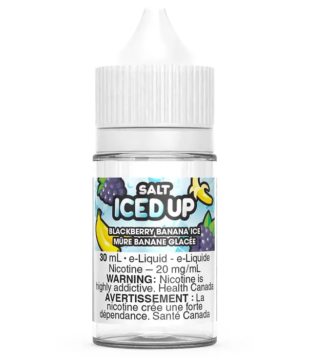 Iced Up Blackberry Banana Ice 12mg Iced Up Nic Salt 30ml E-liquid