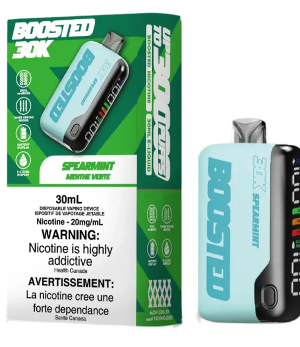 Boosted Spearmint 20mg Boosted 30K Rechargeable Disposable