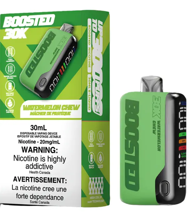 Boosted Watermelon Chew 20mg Boosted 30K Rechargeable Disposable