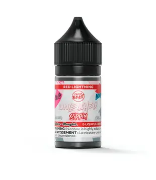 Red Lightning Ice Flavour Beast Unleashed Sippin 30ml Nic Salt