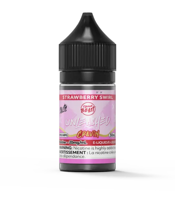 Flavour Beast Strawberry Swirl 20mg Flavour Beast Unleashed Cravin 30ml Nic Salt