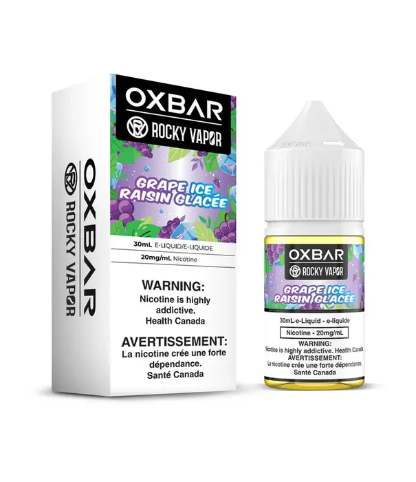 Ox Bar Grape Ice 20mg OxBar Nic Salt30ml E-liquid