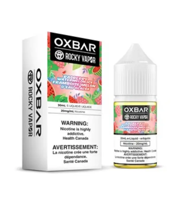 Ox Bar Raspberry Watermelon Ice 20mg OxBar Nic Salt 30ml E-liquid