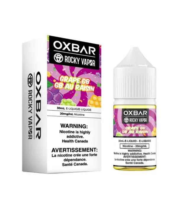 Ox Bar Grape GB 20mg OxBar Nic Salt 30ml E-liquid