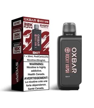 Skit Rocky Vapor OxBar SVOPP 32K Disposable Vape Pod