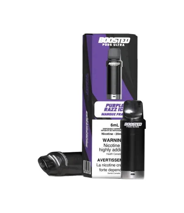 Boosted Purple Razz Ice 20mg Boosted Ultra 6ml Pod