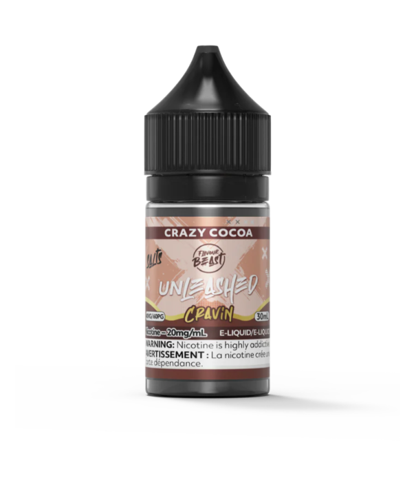 Flavour Beast Crazy Cocoa 20mg Flavour Beast Unleashed Cravin 30ml Nic Salt