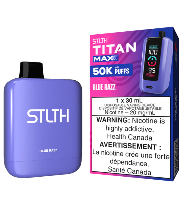 STLTH Blue Razz STLTH Titan Max 50k Rechargeable Disposable