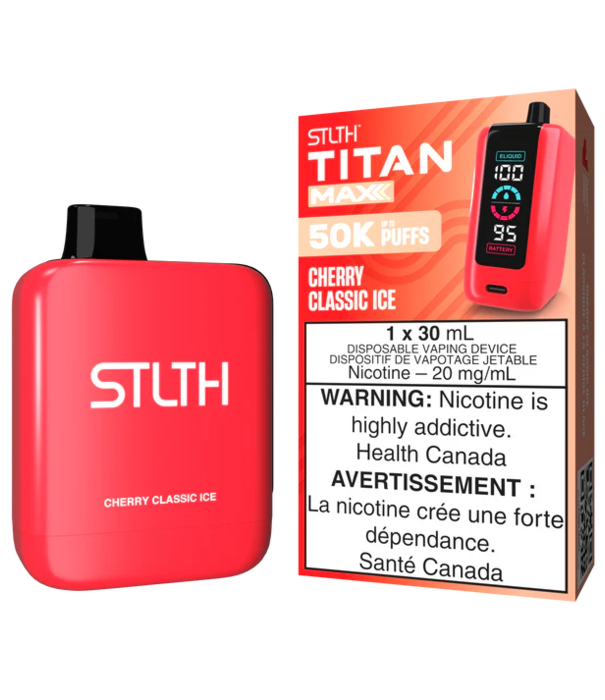 STLTH Cherry Classic Ice STLTH Titan Max 50k Rechargeable Disposable