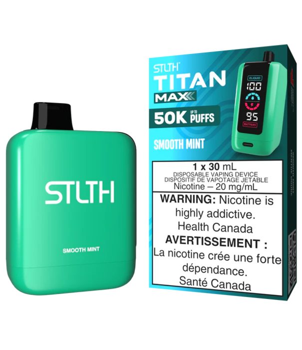 STLTH Smooth Mint STLTH Titan Max 50k Rechargeable Disposable