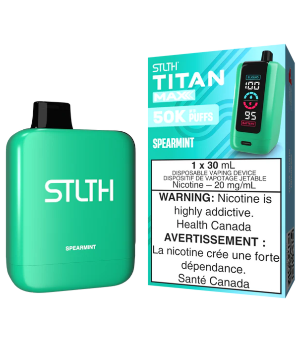 STLTH Spearmint STLTH Titan Max 50k Rechargeable Disposable